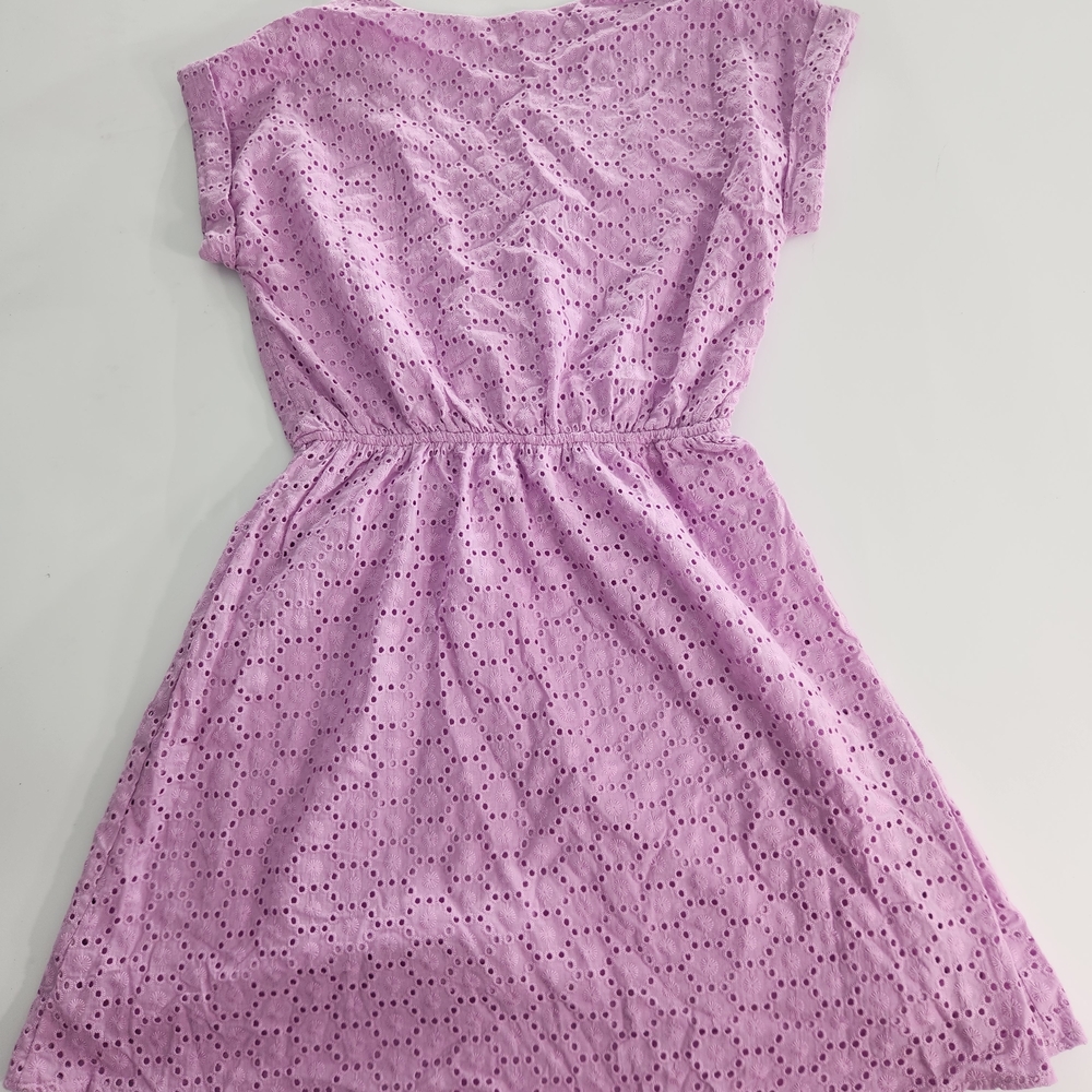 Copper Key Women's Dress Size S Lavender Eyelet Midi Short Sleeve V Neck NWT 01 - Picture 11 of 14